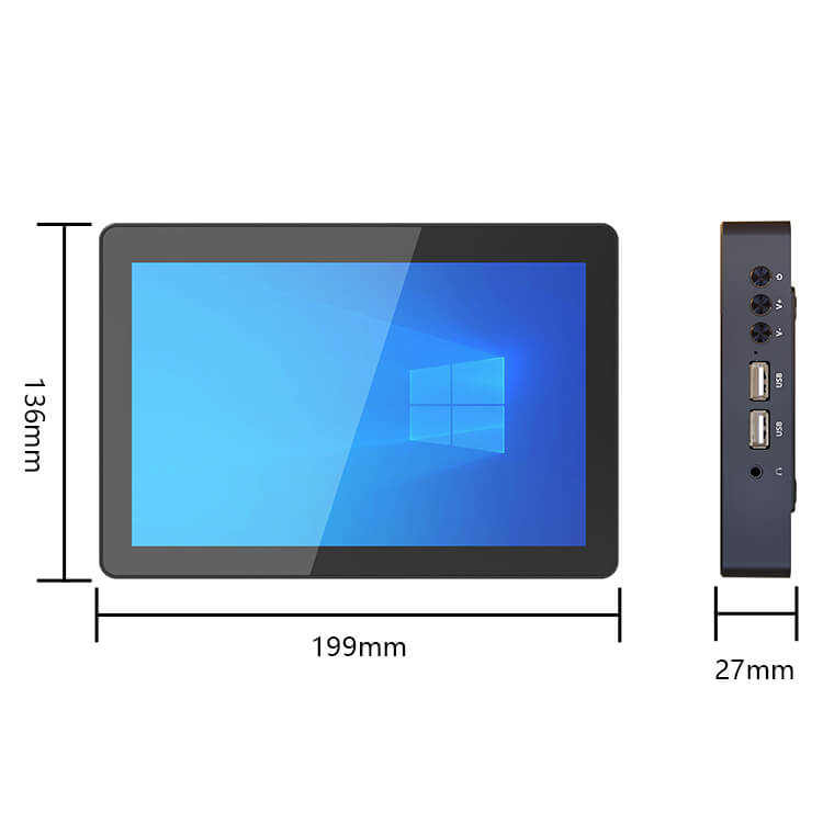 HIGOLE F3 Mini PC Tablet Pad 8-inch 1280*800 Windows 10 Intel N3350 Quad Core HDMI-compatible 4G RAM 64G eMMC Industrial Control All-in-One Computer