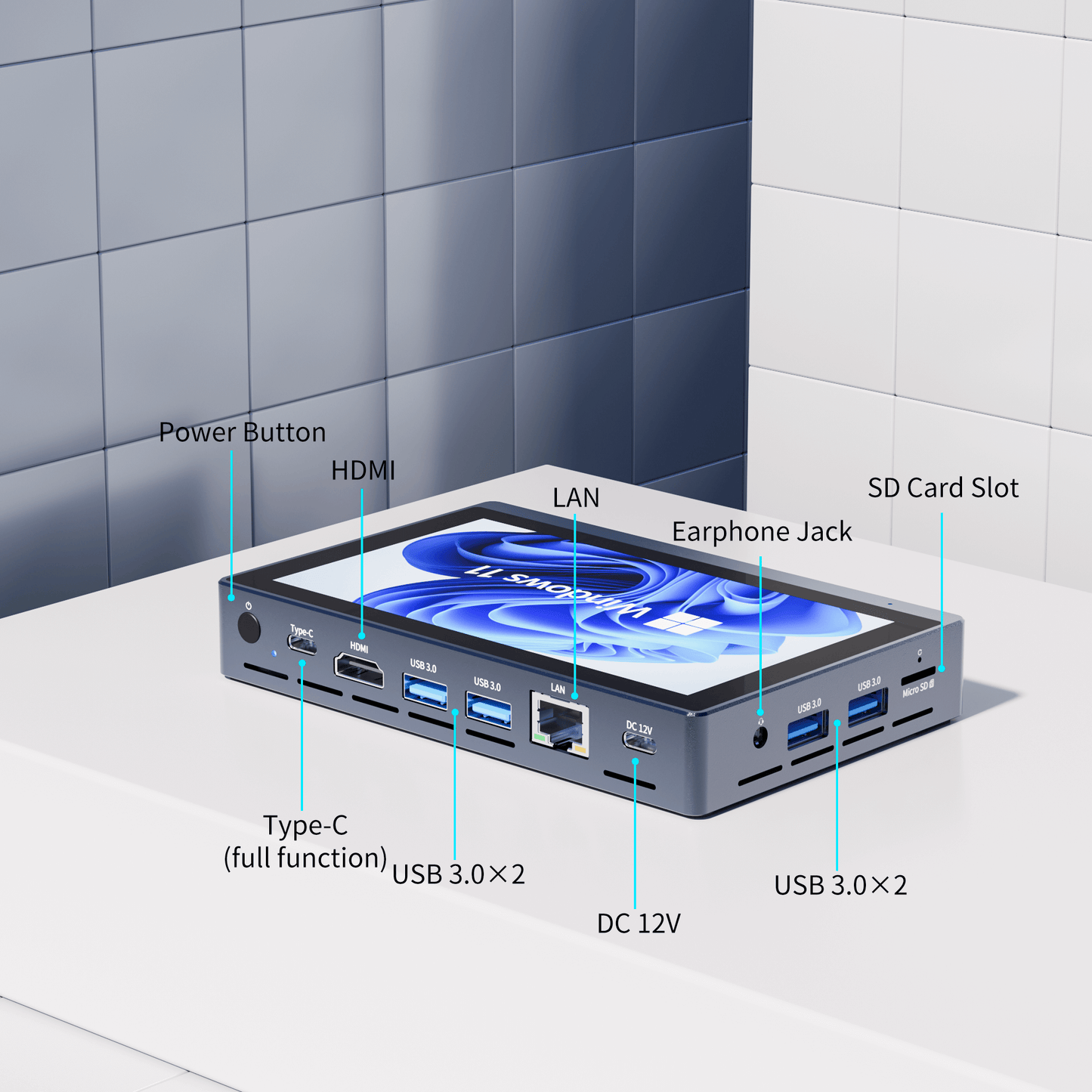 HIGOLE GOLE 2 Pro Mini PC - Windows 11 Pro, Intel Celeron N5095, 16GB LPDDR4, 512GB Rom